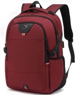 Laptop Backpack 17 Inch Water Resistant Backpacks Durable College Travel Daypack Anti Theft with USB Charging Port Best Gift for Men Women Boys Girls Students(17 Inch, Black)
